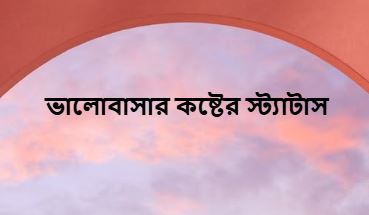 ভালোবাসার কষ্টের স্ট্যাটাস