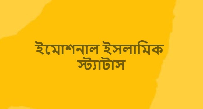 ইমোশনাল ইসলামিক স্ট্যাটাস