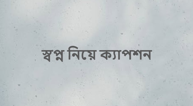 স্বপ্ন নিয়ে ক্যাপশন