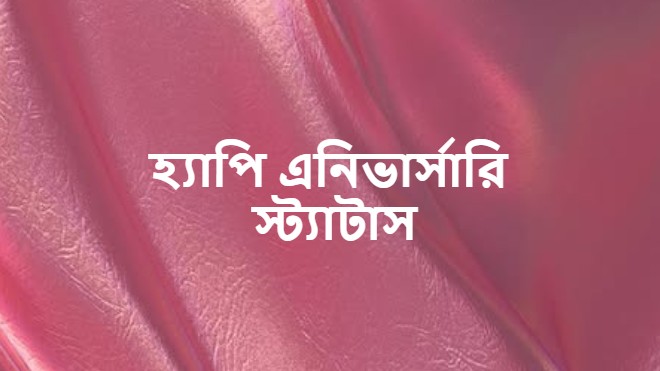 হ্যাপি এনিভার্সারি স্ট্যাটাস, মেসেজ, উইশ ও ক্যাপশন
